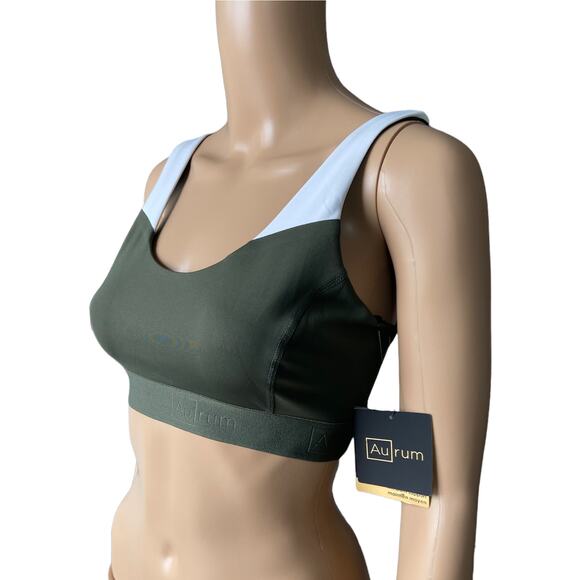 Aurum Olive Sport Bra Size Petite XS - Picture 1 of 6